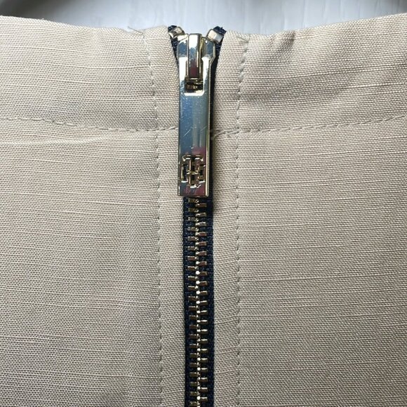 Tommy Hilfiger navy striped linen sheath dress sz 10 - Picture 5 of 8